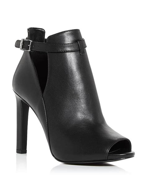 michael kors black heel shoes business|Michael Kors open toe boots.